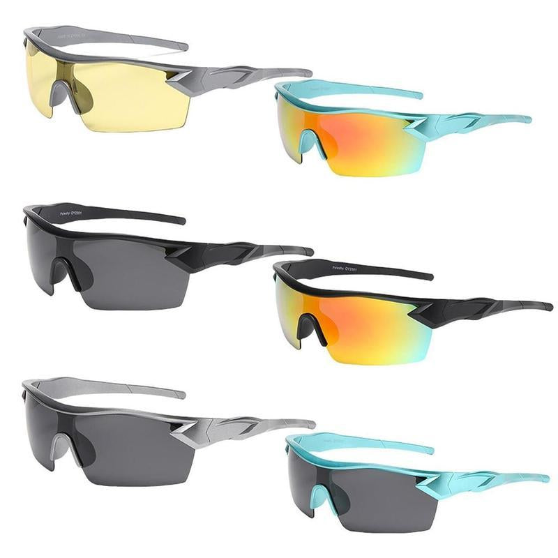 Paleshy 6Pcs Outdoor Fashion Sunglasses for Hiking and Cycling Stylish UV Protection Eyewear Durable Lightweight Design Perfect for Outdoor Activities and Sports