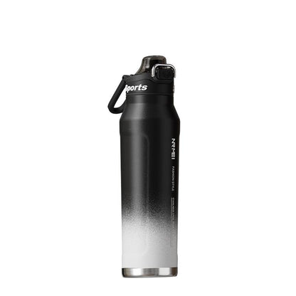 Insulated Water Bottle with 2-In-1 Straw and Spout Lid, Double Wall Vacuum Keep Cold 24H, Leak-Proof, Bpa-Free, Fits in Car Cup Holder, Stainless Steel Water Bottles for Sports, Travel, and School