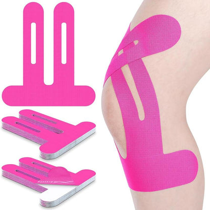 Precut Knee Kinesiology Tape, 10 Strips – Athletic Recovery & Pain Relief, Waterproof Elastic Tape, Breathable Hypoallergenic & Latex-Free Support