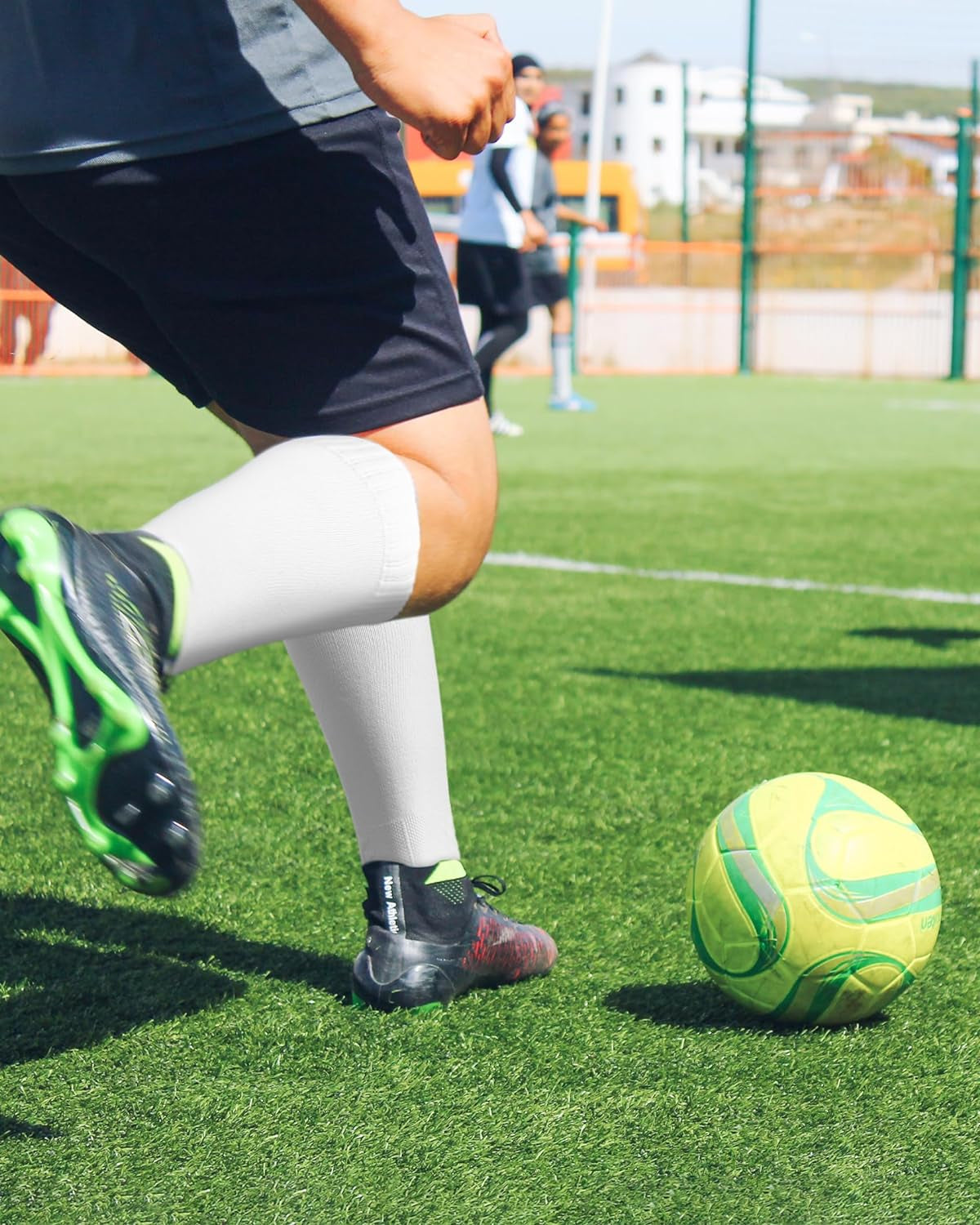 Soccer Socks (1/3/5 Pairs) Team Sport Knee High Socks for Adult Youth Kids