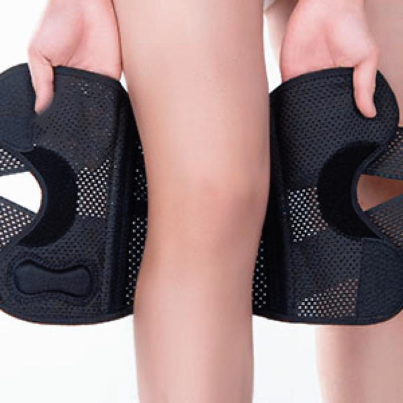 Knee Brace with Side Stabilizers for ACL,MCL, Meniscus Tear & Arthritis Pain Relief - Adjustable & Injury Recovery,Breathable Knee Support for Men & Women Football Gear Healthcare Tool Black