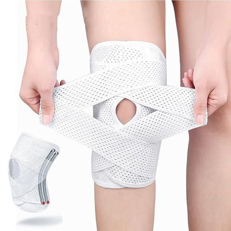 Knee Brace with Side Stabilizers for ACL,MCL, Meniscus Tear & Arthritis Pain Relief - Adjustable & Injury Recovery,Breathable Knee Support for Men & Women Football Gear Healthcare Tool Black