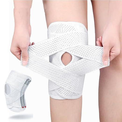 Knee Brace with Side Stabilizers for ACL,MCL, Meniscus Tear & Arthritis Pain Relief - Adjustable & Injury Recovery,Breathable Knee Support for Men & Women Football Gear Healthcare Tool Black