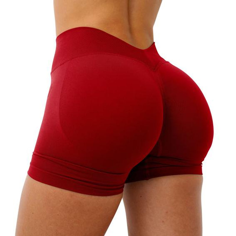 TRYTO LJ V-Back Scrunch Shorts Sports Yoga Women Workout Fitness Gym Outdoor Running Short