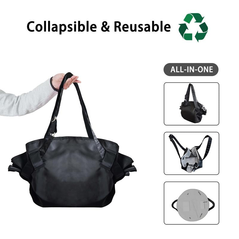 Shopping Bags Tote Blanket Nylon Bag for Women Beach Picnic Grocery Gym Multi-Use Magic Bag Waterproof Adjustable Shoulder Straps Multifunctional Multi-Purpose Package
